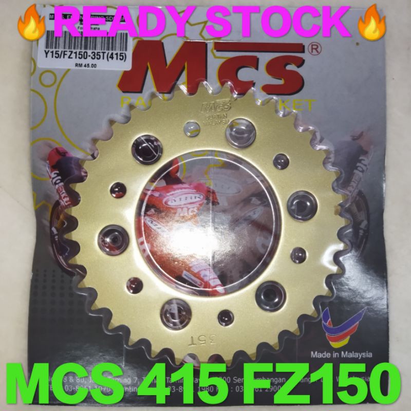 MCS 415 REAR SPROCKET Y15 / FZ150 READY STOCK!!! Shopee Malaysia