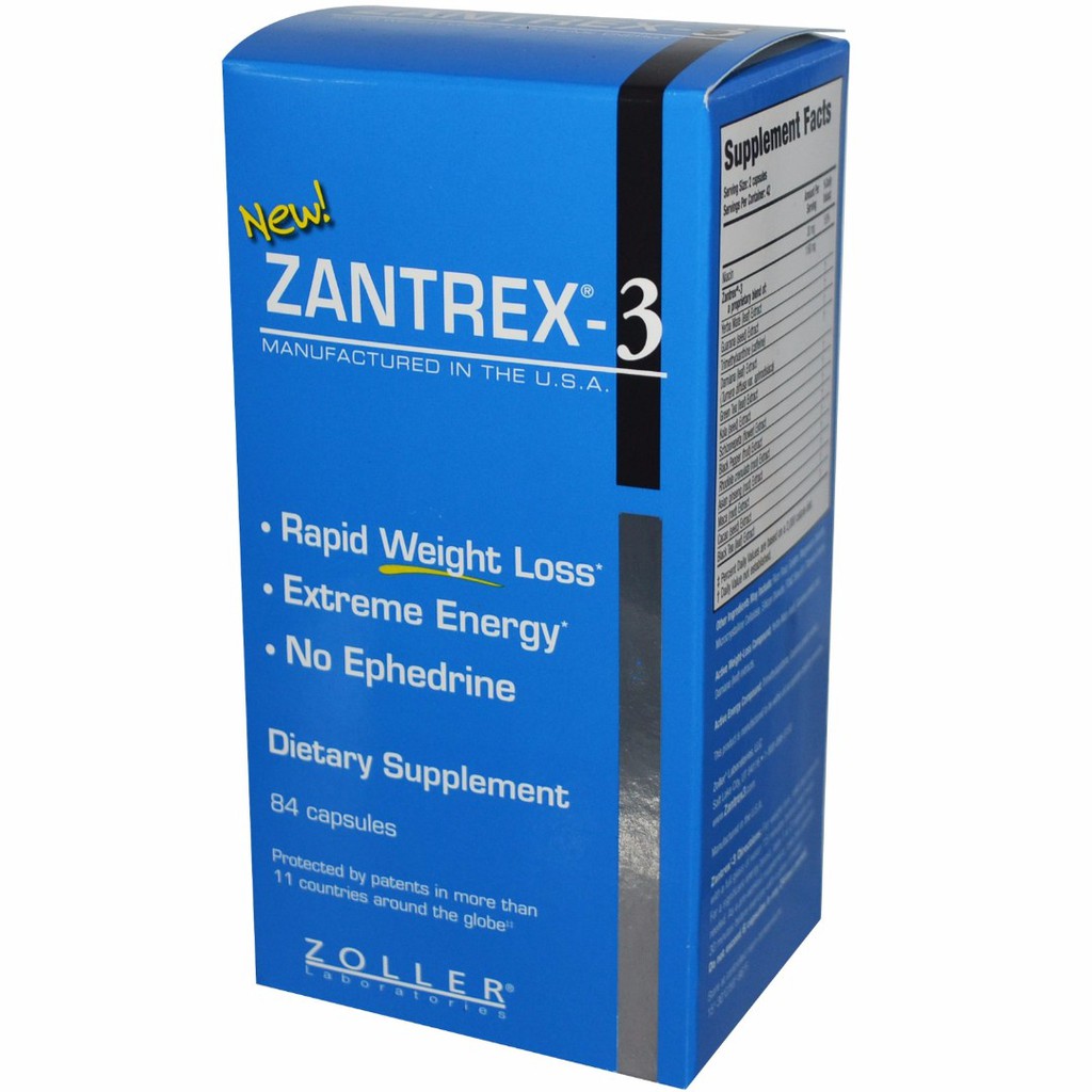 Zantrex3, Rapid Weight Loss, 84 Capsules, Zoller Laboratories (Ready