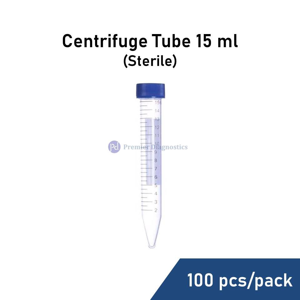 Sterile Centrifuge Tube 15ml 100 pcs/pack Plastic Conical Falcon PP