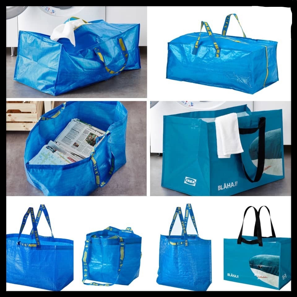ORIGINAL Blue Bag Laundry Carrier Recycle Reusable Beg Biru Shopee Malaysia