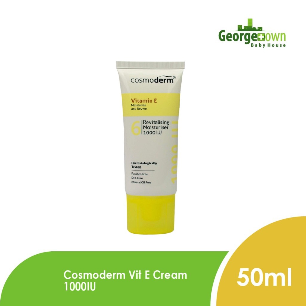 Cosmoderm Vitamin E Cream 1000IU with Roseship Oil (50ml) (GTG