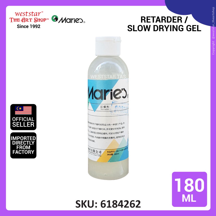 [Weststar TAS] Marie's Acrylic Retarder / Slow Drying Medium / Slows Down Drying time of Acrylic