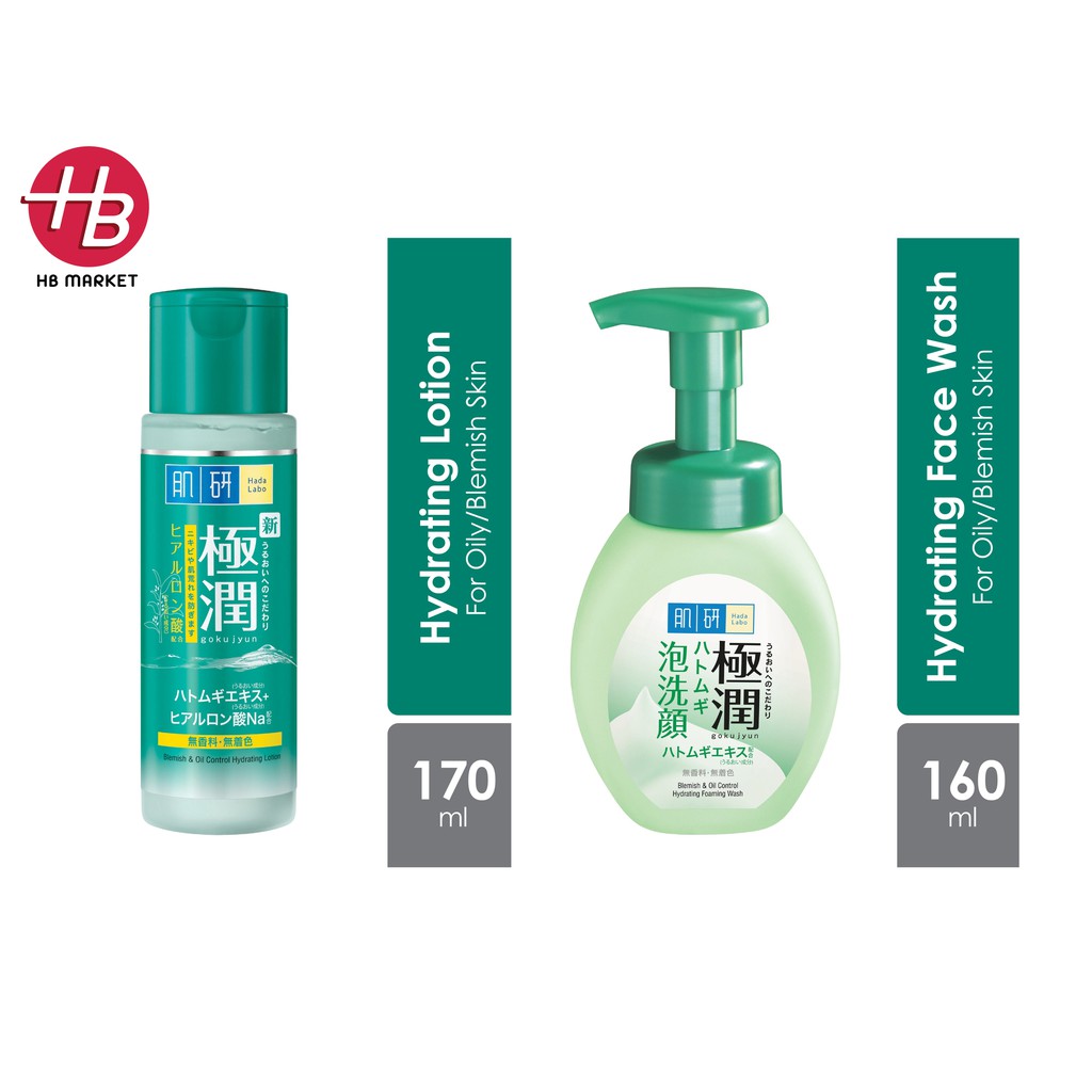 Hada Labo Blemish & Oil Control Hydrating Lotion / Foaming Wash For Blemish/Acne Prone Skin