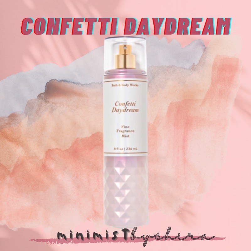 REPACK FREE GIFT Confetti daydream bath body works bbw trial size 5ml