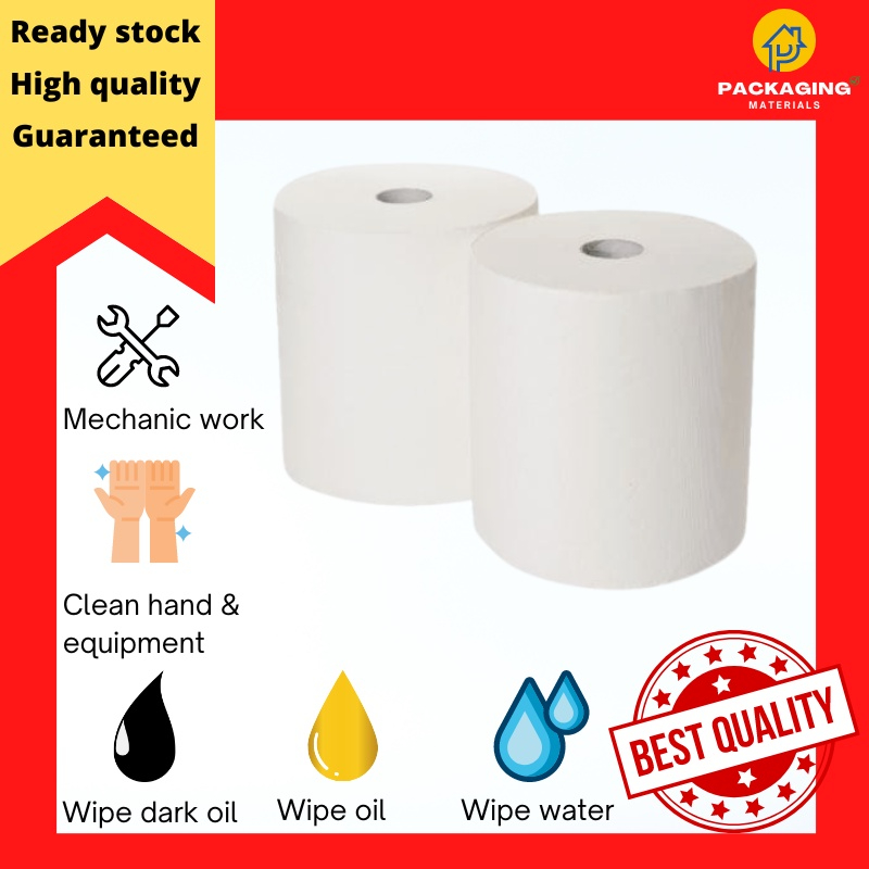 Tissue Industrial Roll High Quality 1000m (2 rolls/ ctn) Shopee