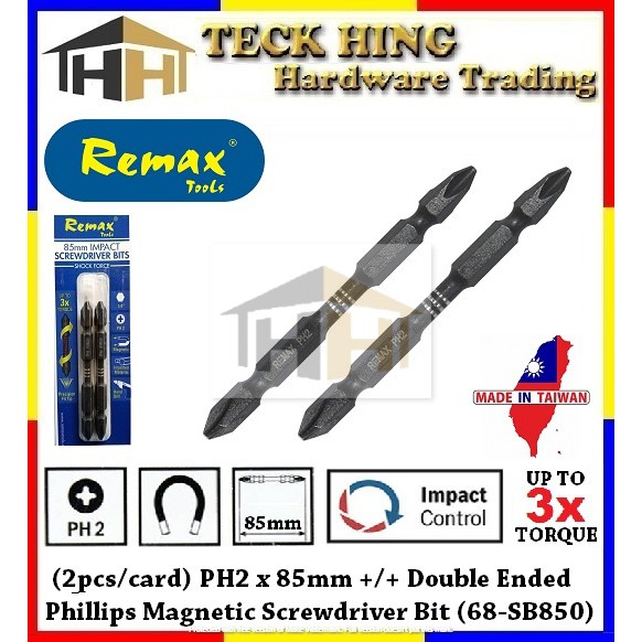 REMAX PH2 x 85mm +/+ Double Ended Phillips Screwdriver Bit 68