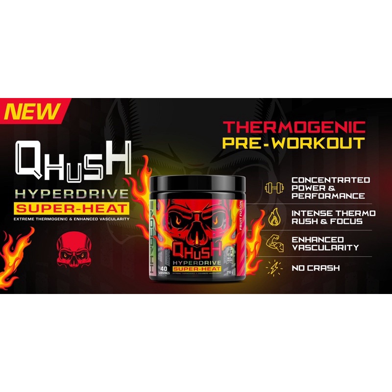 USN Qush Hyperdrive PreWorkout Extreme Energy Booster Drink Shopee