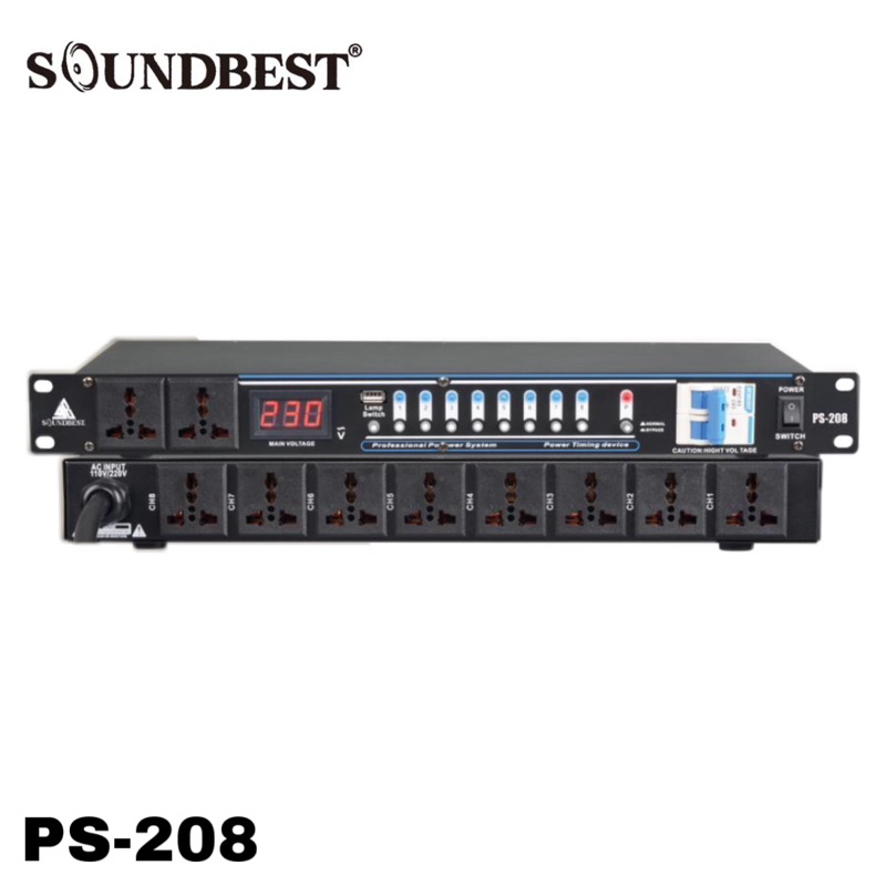 Power Sequencer Soundbest Ps208 Original Power Squencer Shopee Malaysia