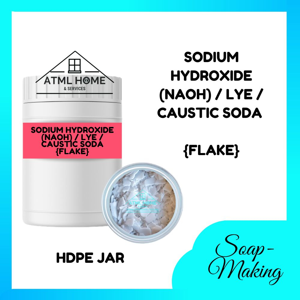 NaOH / Lye For Soap Making Type Flake [HDPE Jar] Shopee Malaysia