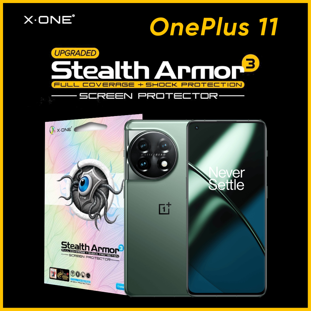 OnePlus 12 12R 11 10T 10 9R 9 9 Pro XOne Stealth Armor 3 Screen Protector