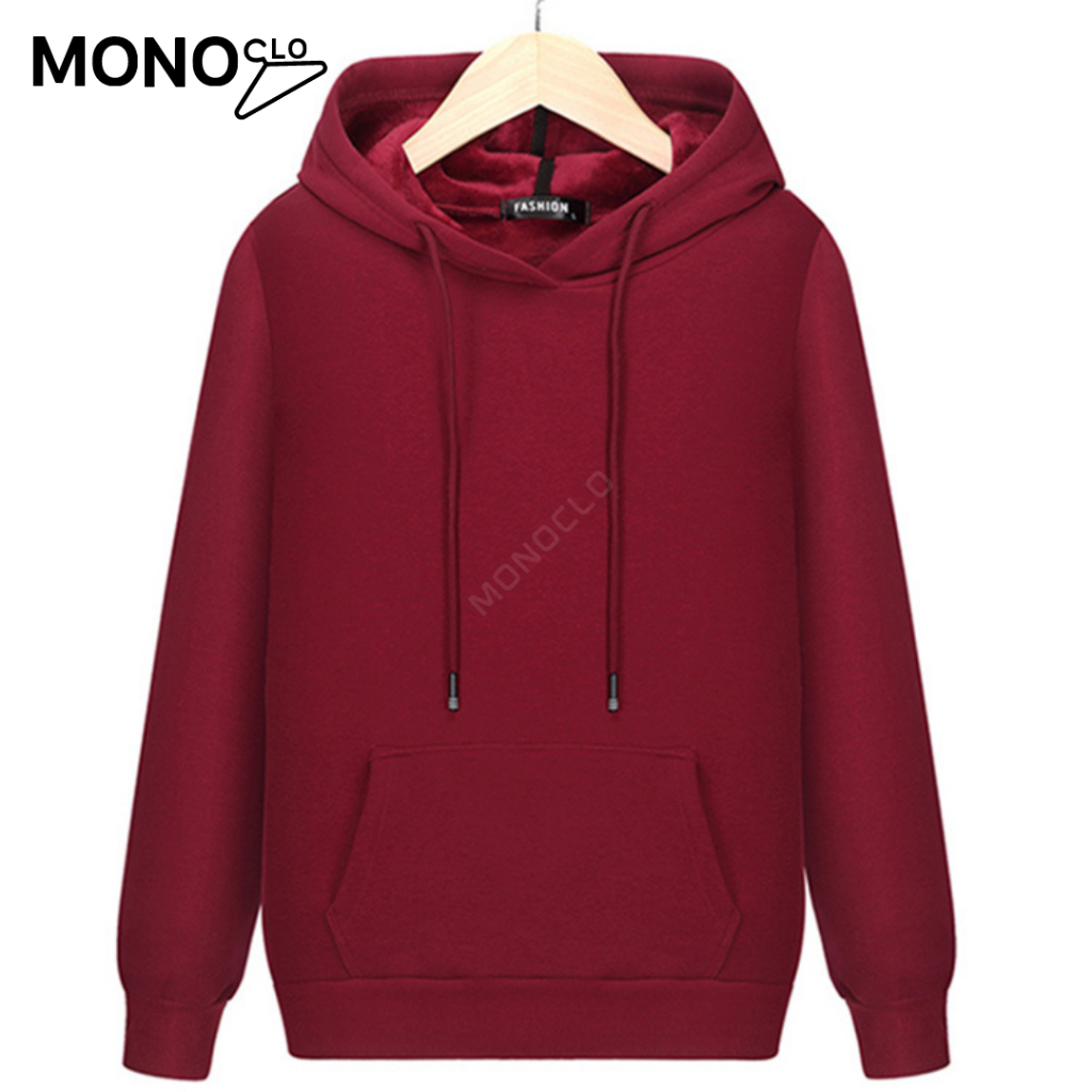 Extra Thick Cotton Men's Hoodies, Plain Hoodies, Solid Color Hoodies