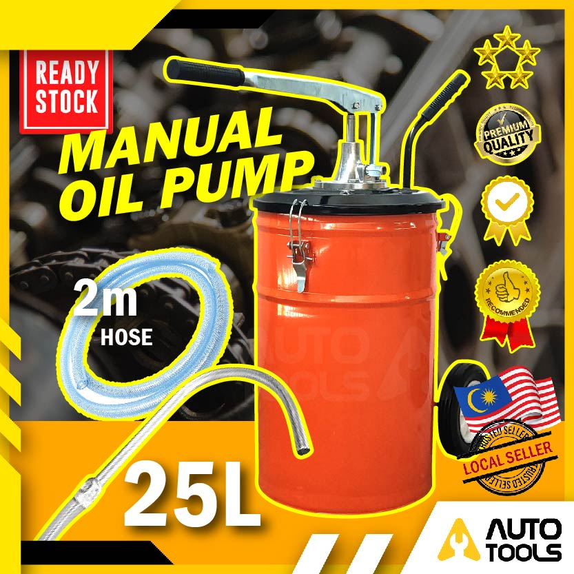 25L Manual Hand Operated Gear Oil / Transmission Oil Pump with Hose for automotive (Random Color