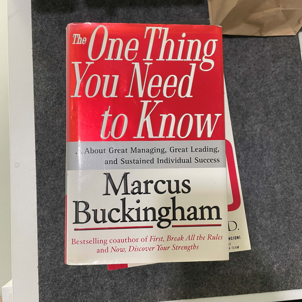 The One Thing You Need to Know about Great Managing, Great Leading, and