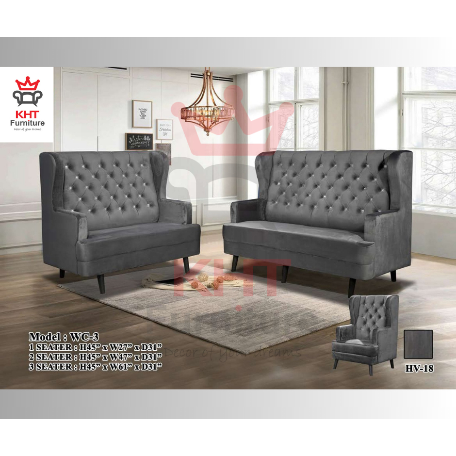 (KL & Selangor) Modern Sofa 1, 2 and 3 Seater Full Set Fabric Sofa
