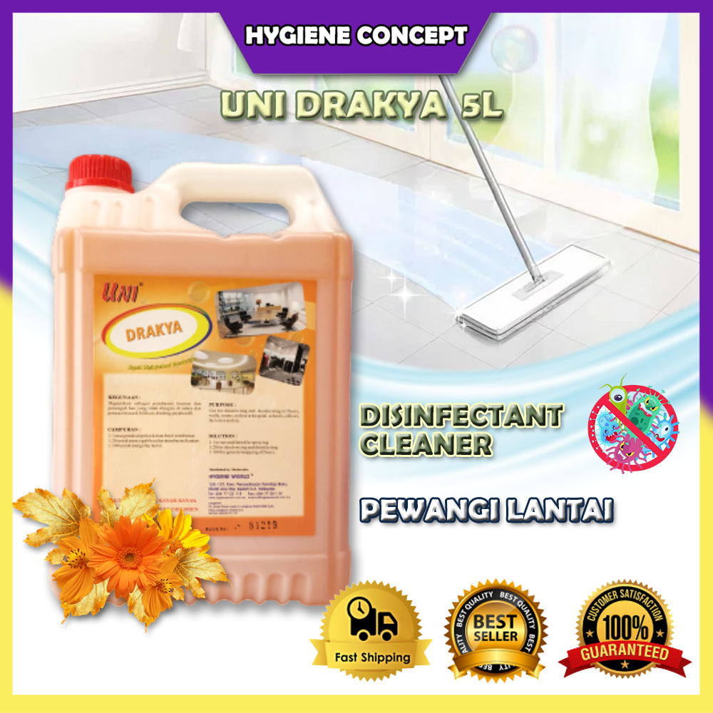 UNI Drakya 5L / Pewangi Mop Lantai / Pencuci Lantai / Air freshener