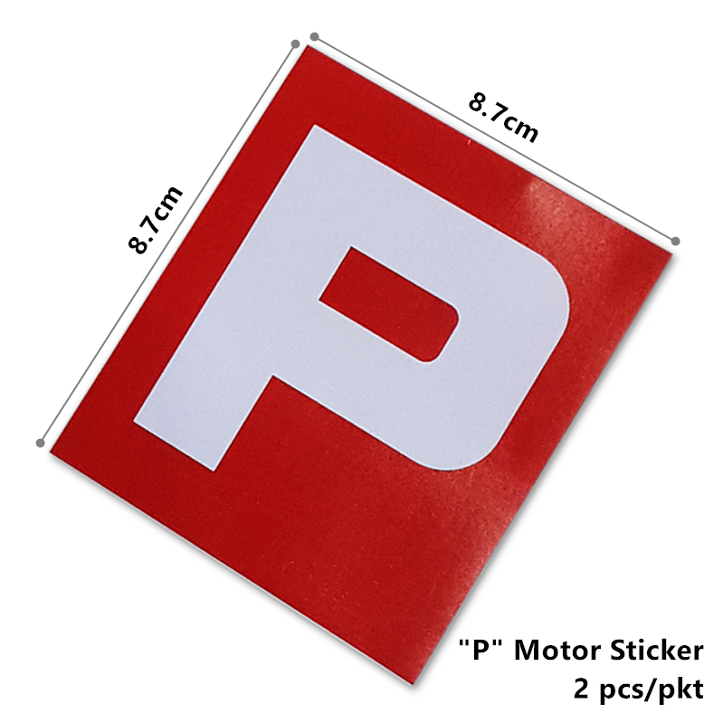 [Ukuran JPJ Price for 2pcs] L Sticker P Sticker Motor L License P