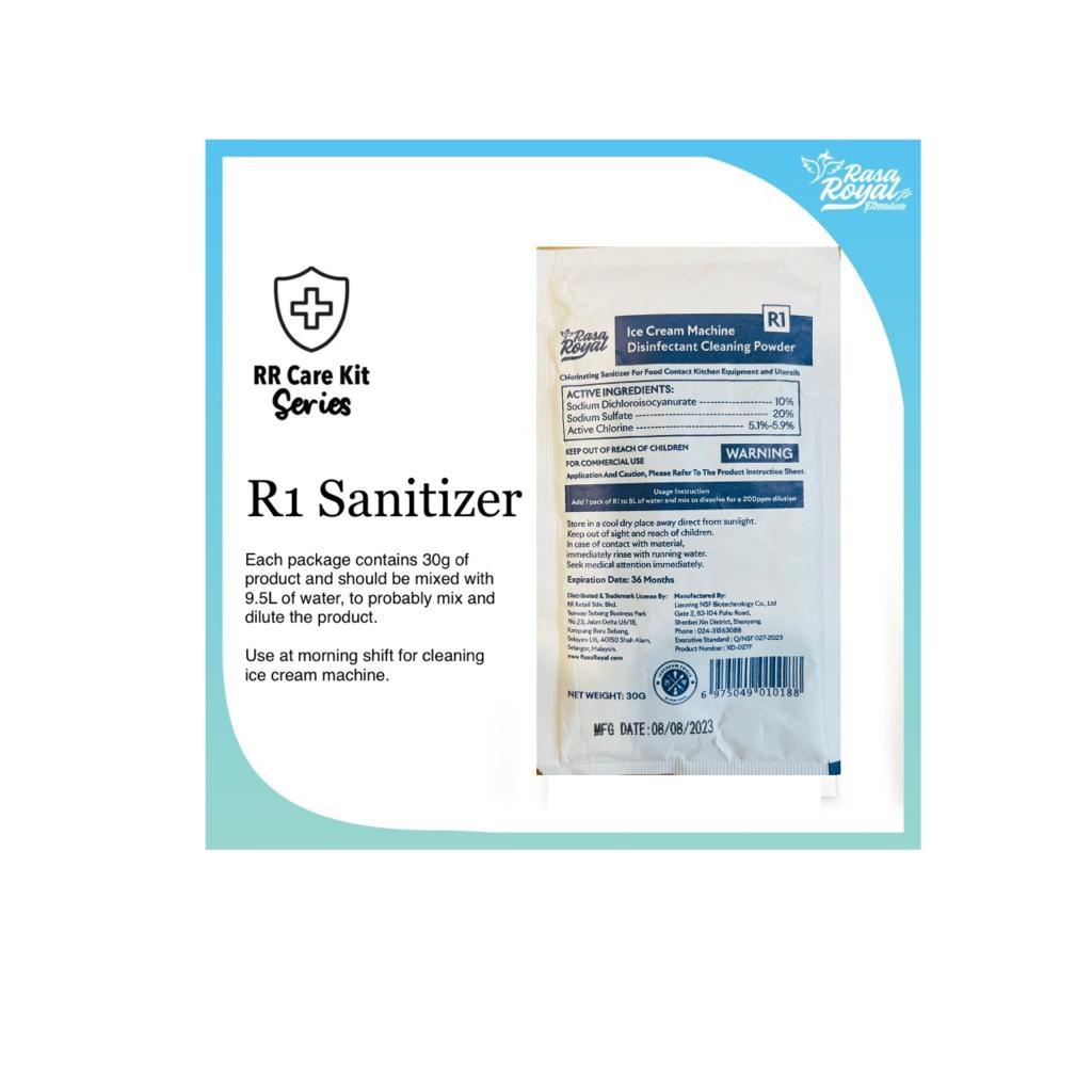 R1 Sanitizer / Cleaner RR Care Kit Series Sanitizer for ice cream
