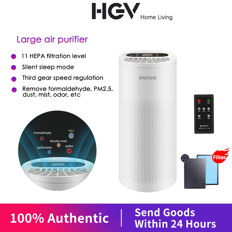 HGV Home Air Purifier HEPA Filter in Addition to Formaldehyde PM2.5