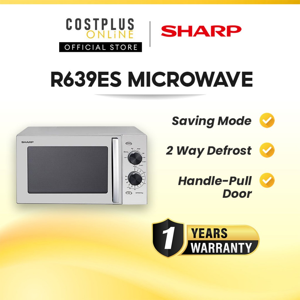 SHARP Microwave Oven with Grill R639ES 23L Energy Saving 900W Child