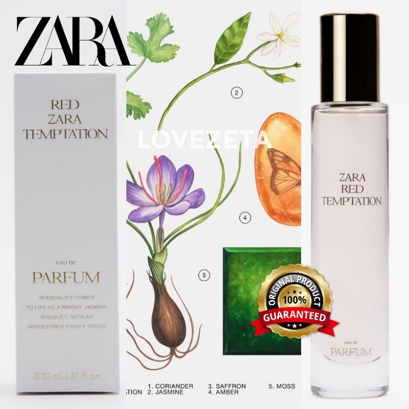 💯🇲🇾 ZARA RED TEMPTATION EDP PERFUME 10ML, 30ML, 80ML DUPE BACCARAT