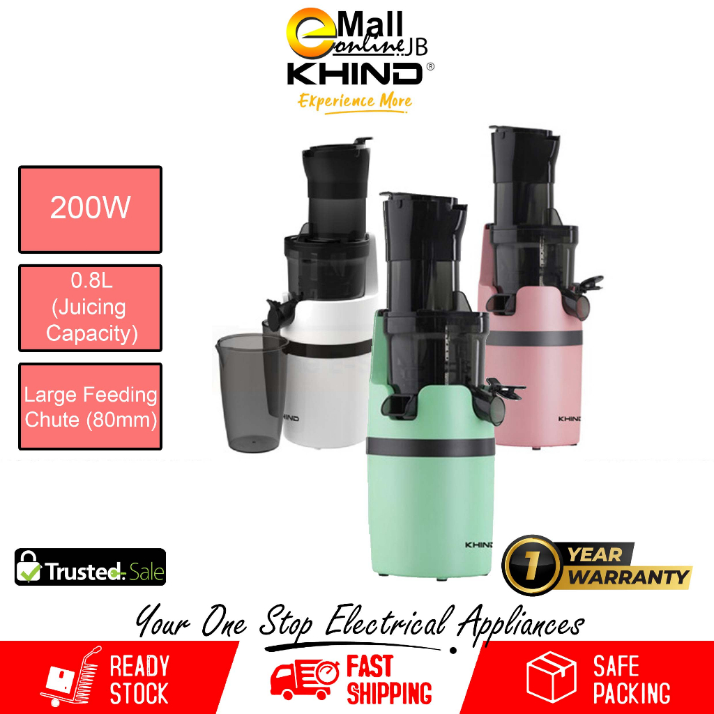 KHIND SJ001 SJ001 POWERFUL Electric Slow Juicer Cold Press Fruit