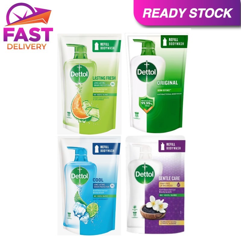 [Free Shipping] Dettol Shower Gel Refill Pack 850ml (4 Flavour