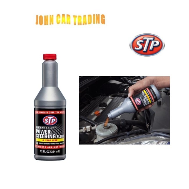 100 Original STP Power Steering Fluid + Stop Leak 354ml Made In USA