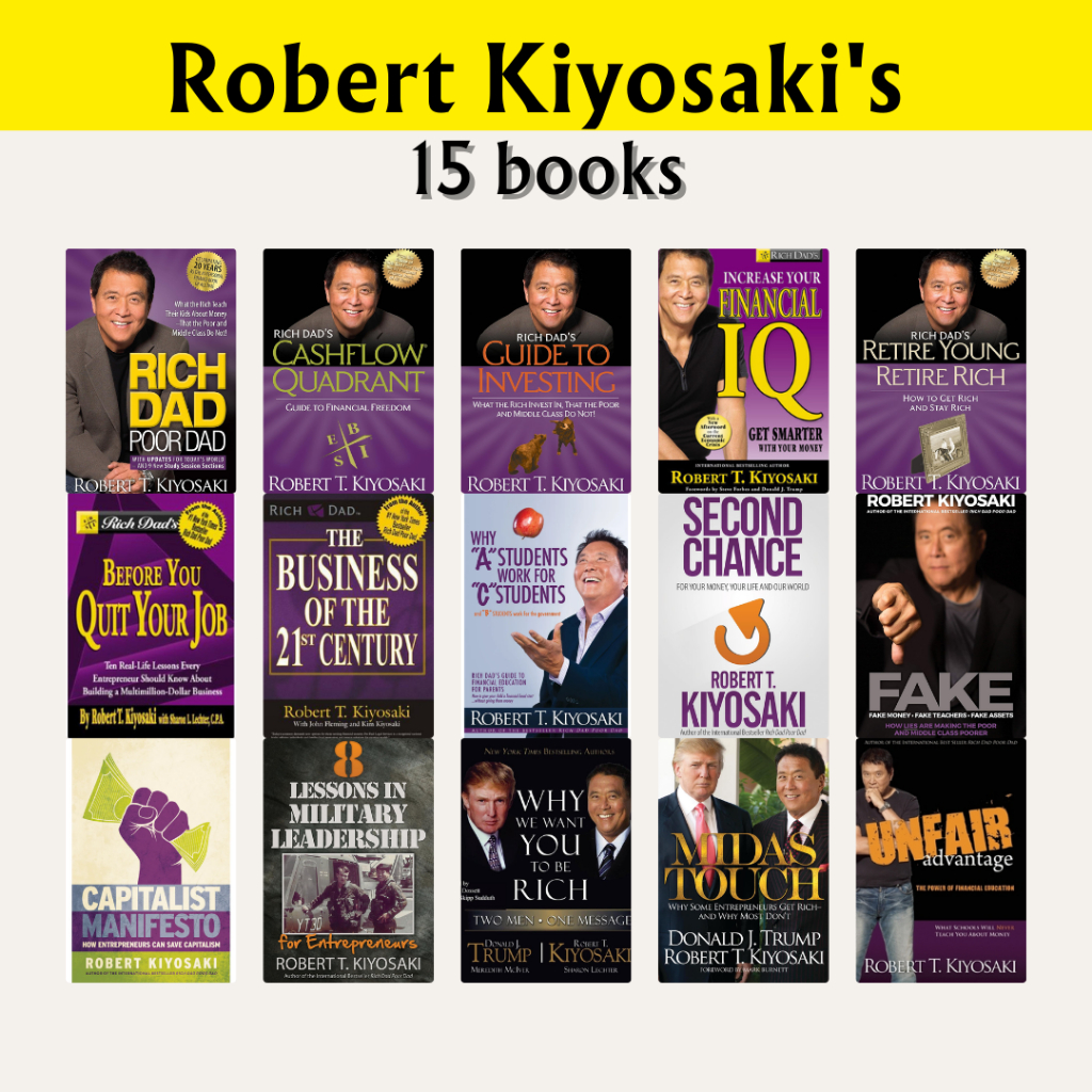 Robert Kiyosaki Books Collection Rich Dad Poor Dad Cashflow