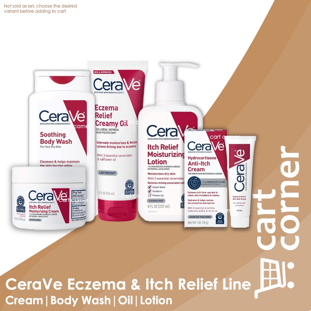 CeraVe Itchy Skin Relief Products Antiitch Cream Itch Relief