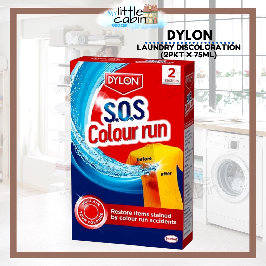 Dylon SOS Color Run Remover 2 packet x 75ml / Laundry Discoloration