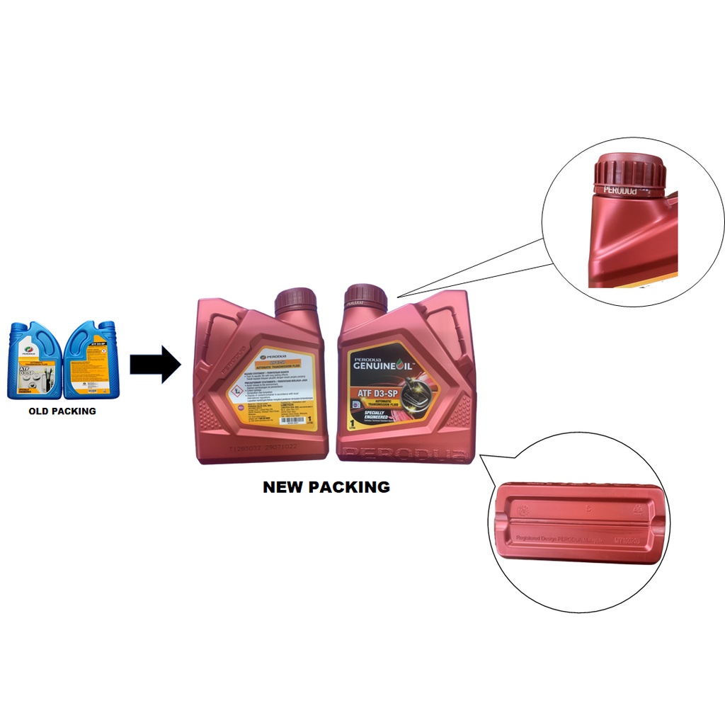 ATF D3-SP AUTOMATIC TRANSMISSION FLUID PERODUA 100% ORIGINAL | Shopee