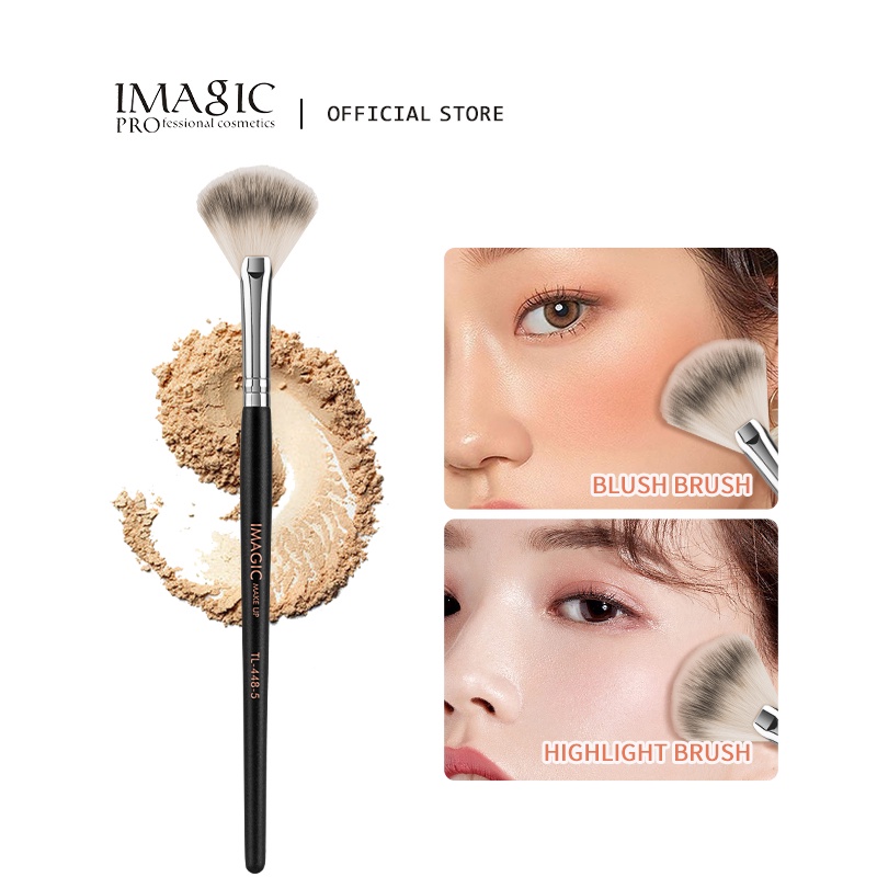 IMAGIC Crueltyfree Blush Highlighter Brush Natural Threedimensional