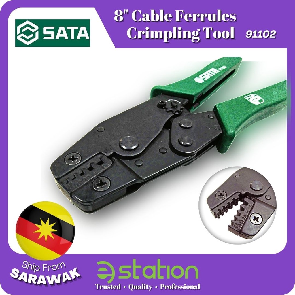 SATA 8" Cable Ferrules Crimping Tool for European Cable Terminals 91102