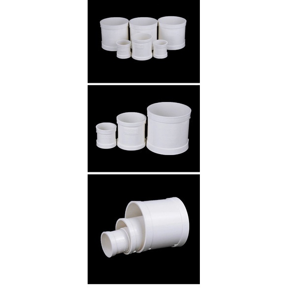 PVC Pipe Clamp Direct Drain Pipe Straight Joint Fittings 50