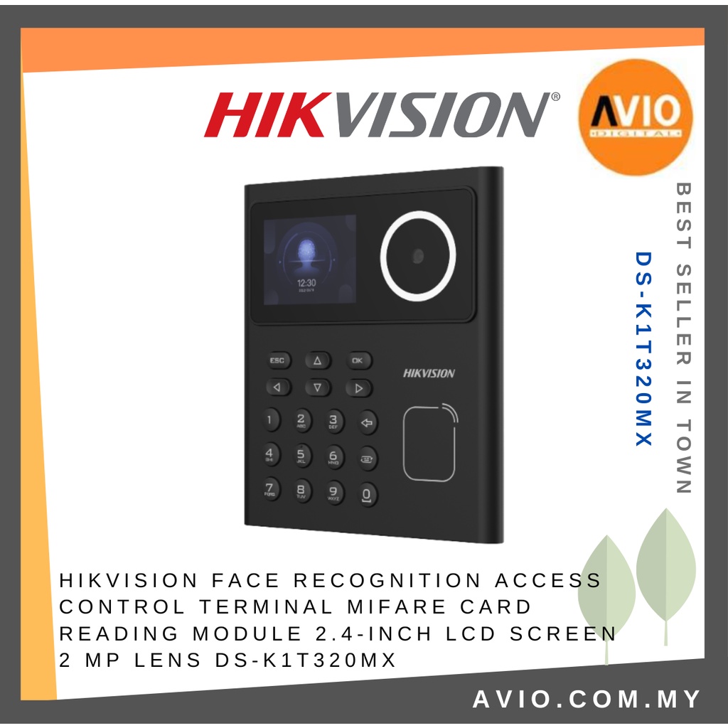 Hikvision Door Access Control Keypad Terminal Face Recognition MF Mifare Card Password DS