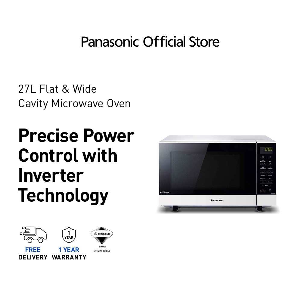 PANASONIC NNSF564W Solo Microwave Oven 27L Inverter NNSF564WMPQ Large