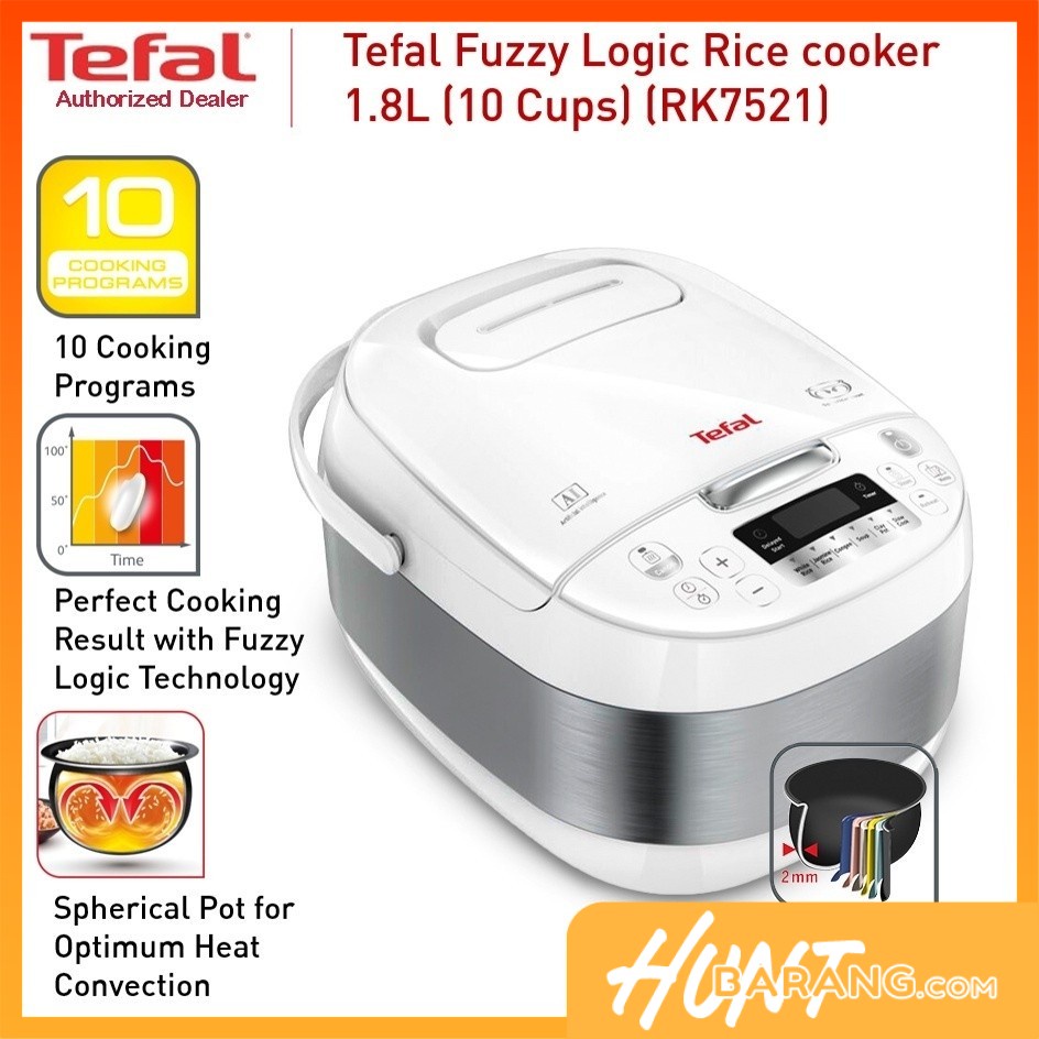 Tefal Fuzzy Logic Rice cooker 1.8L (10 Cups) (RK752165) Shopee Malaysia