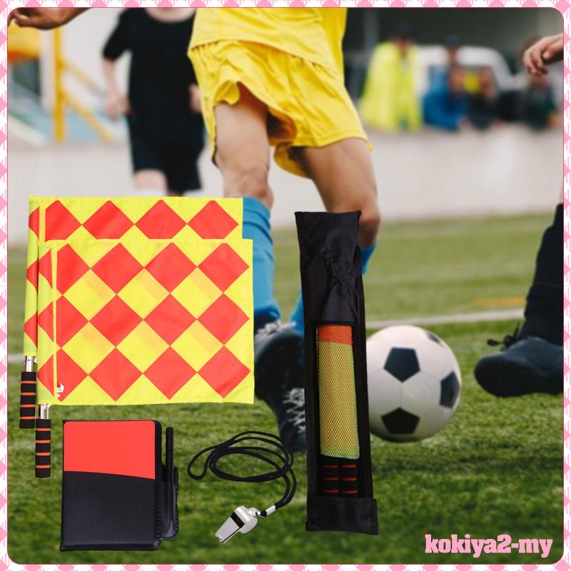 [KokiyaebMY] Soccer Referee Flags Referee Cards for Campus Games Hockey