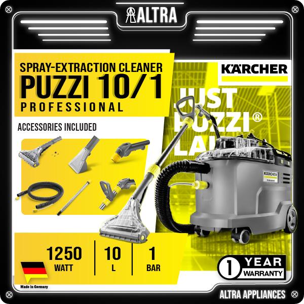 KARCHER PUZZI 10/1 SPRAY EXTRACTION CLEANER / CARPET CLEANER / SOFA