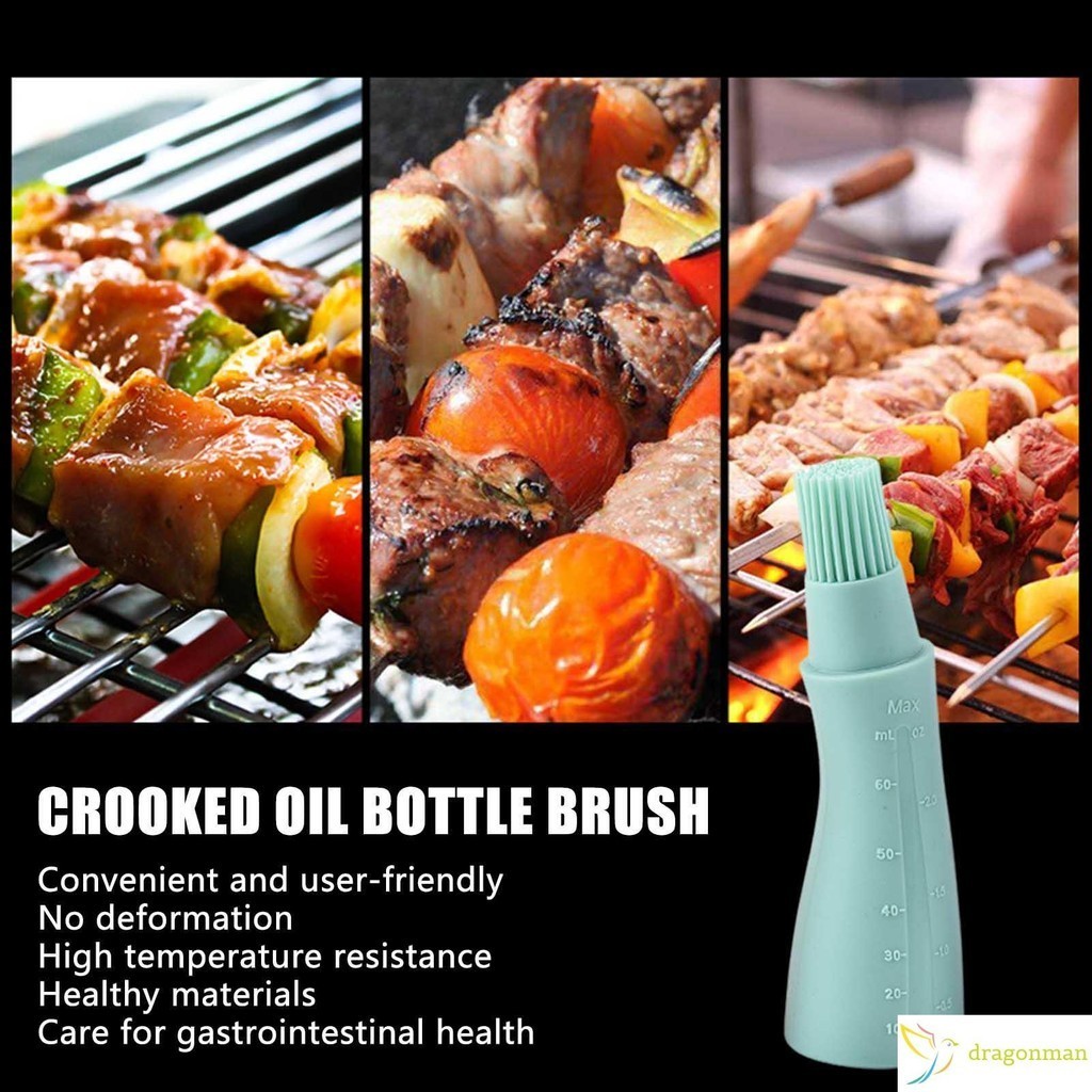 Silicone Bottle Baster Brush Cooking Grill Barbecue Baking Pastry Brush
