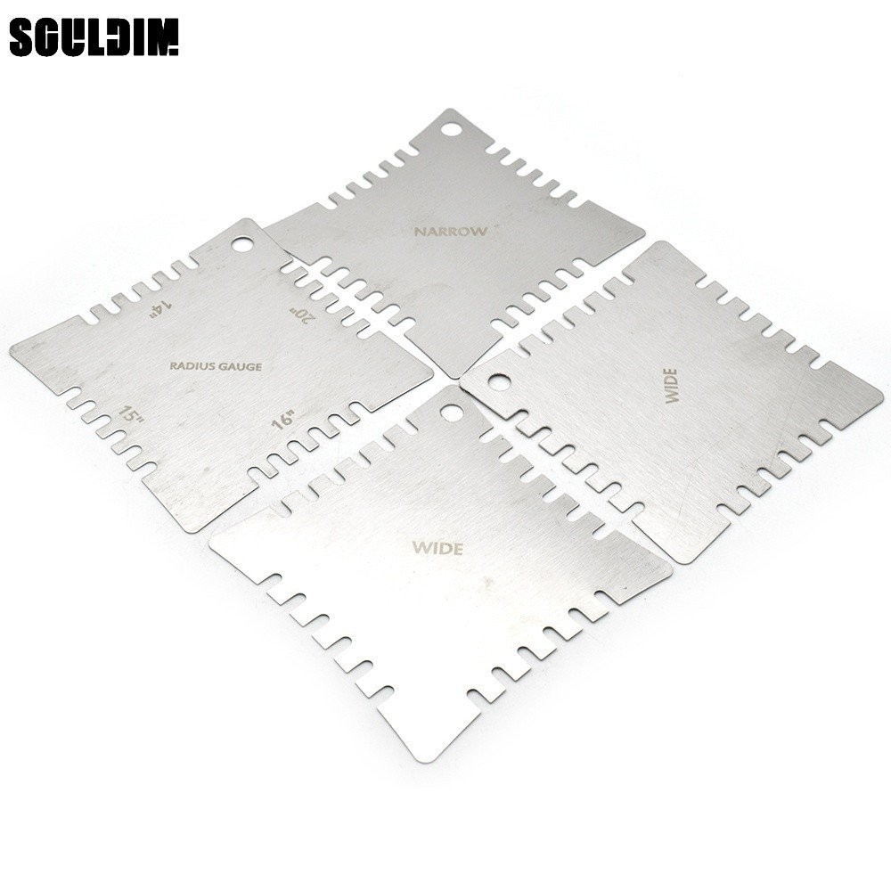 Guitar Notched Radius Gauges for Measuring Fingerboard Radius Guita