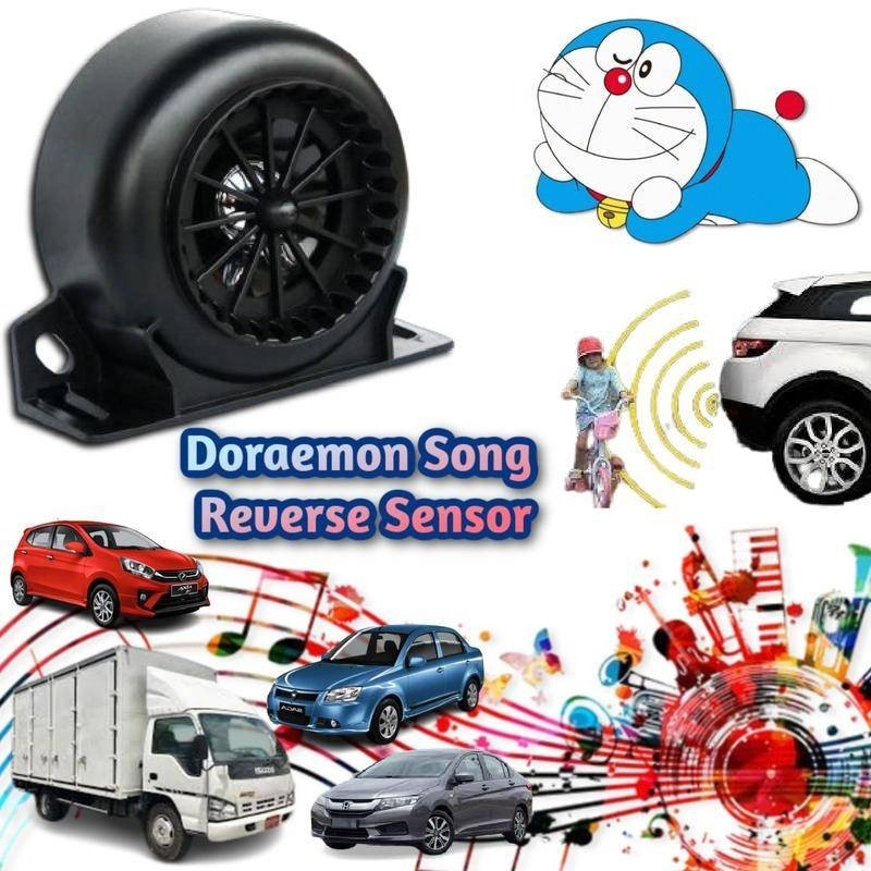 Doraemon Song Reverse Sensor Talking Siren Warning Japan Doraemon Alarm