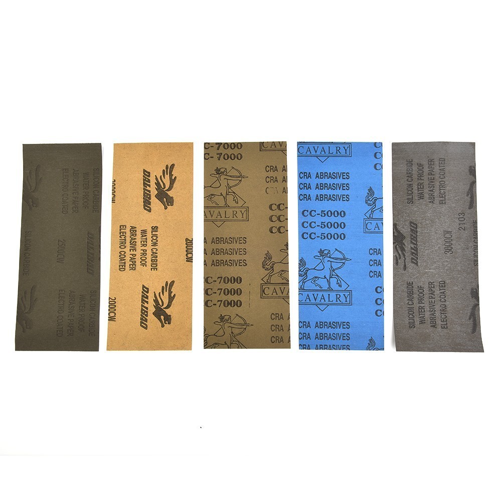 [Super] 5pcs 230*93mm Sandpaper Soft Paper Base 2000 2500 3000 5000