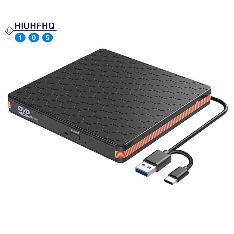 External DVD CD Drive, CD Burner with USB 3.0 and Type C Interface
