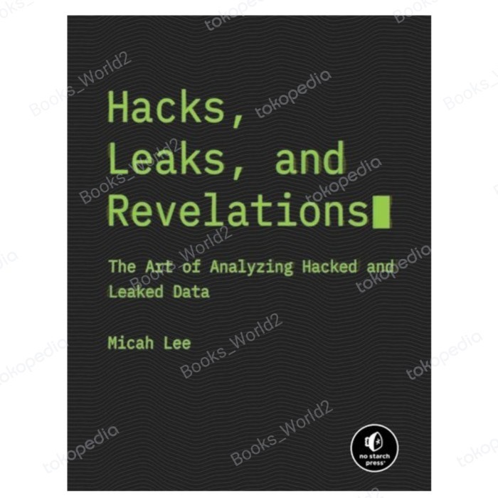 Hacks, Leaks, and Revelations Book The Art of Analyzing Hacked
