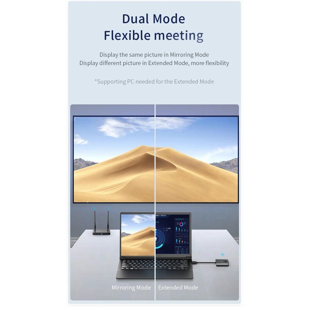 50M 4K VGA HDMI Extender Display Adapter Smart Phone Laptop PC To TV