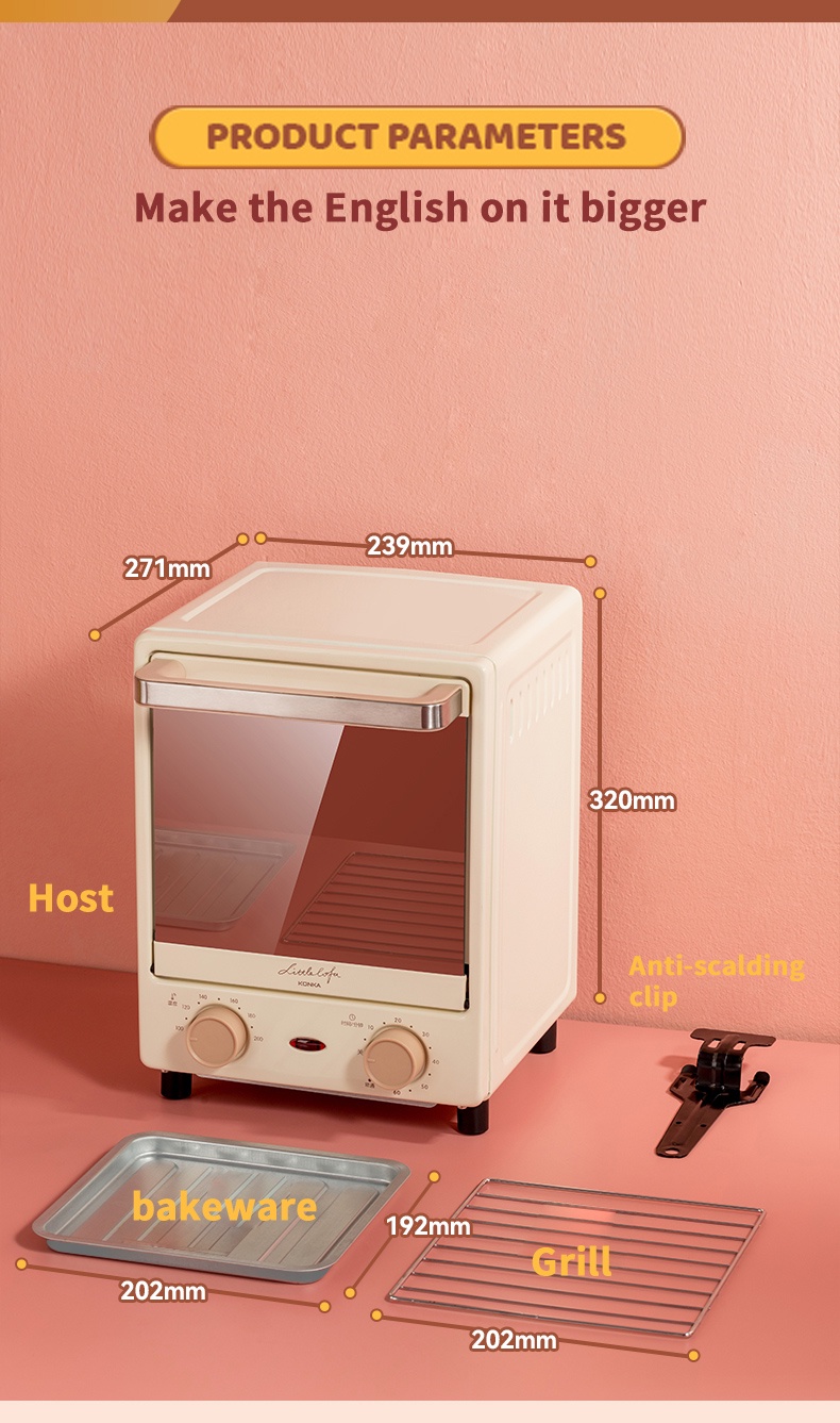 KONKA Electric Oven Household Multifunctional Mini Vertical Small Oven