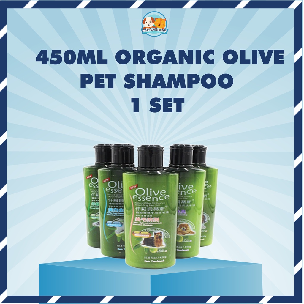 Organic Olive Essence Pet Dog Cat Shampoo Antibacteria Syampu Kucing