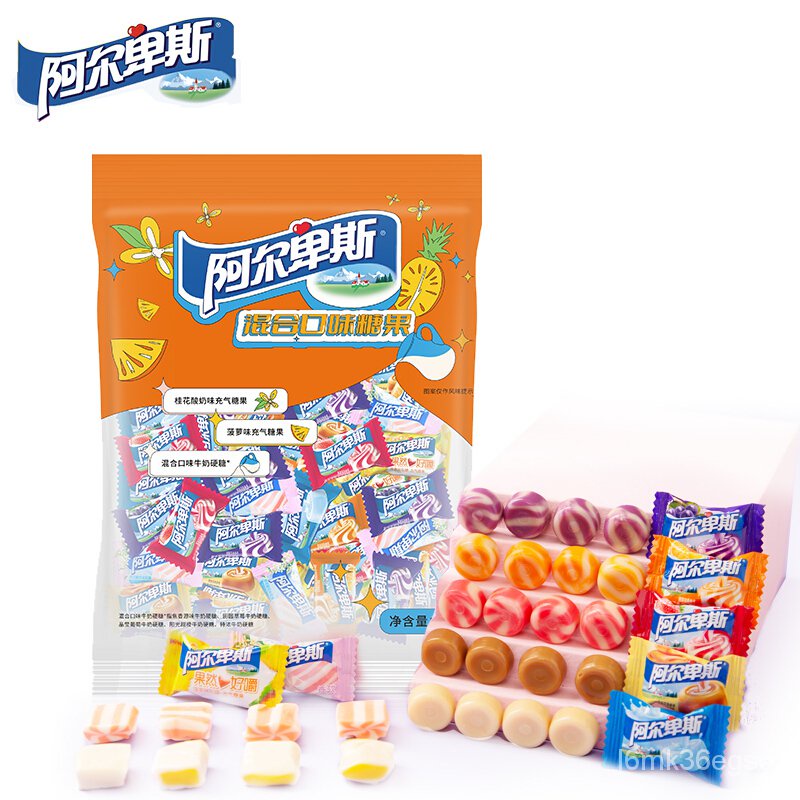 Alps Milk MultiFlavor Hard Candy Mixed with Soft Candy Bags75g