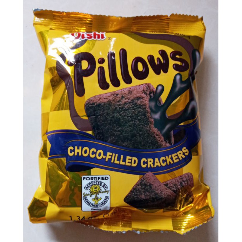 Oishi Pillows, ChocoFilled Crackers, 38g Shopee Philippines
